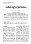 Research paper thumbnail of Design and Tuning of Parallel Distributed Compensation-based Fuzzy Logic Controller for Temperature