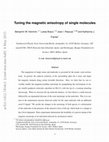 Research paper thumbnail of Strain-induced tuning of the magnetocrystalline anisotropy of single molecules