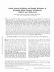 Research paper thumbnail of Added Impact of Obesity and Insulin Resistance in Nocturnal Blood Pressure Elevation in Children and Adolescents