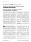 Research paper thumbnail of Angiotensin II AT1 receptor gene polymorphism and microalbuminuria in essential hypertension