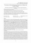 Research paper thumbnail of The Analysis of Selected Posturogram Parameters in Children with Scoliotic Changes