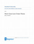 Research paper thumbnail of More Guns Less Crime Thesis