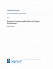 Research paper thumbnail of Empirical Analysis and the Fate of Capital Punishment