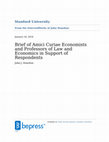 Research paper thumbnail of Brief of Amici Curiae Economists and Professors of Law and Economics in Support of Respondents