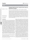 Research paper thumbnail of Integrated label-free silicon nanowire sensor arrays for (bio)chemical analysis