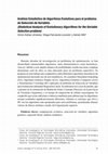 Research paper thumbnail of Análisis Estadístico de Algoritmos Evolutivos para el problema de Selección de Variables