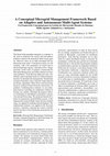 Research paper thumbnail of A Conceptual Microgrid Management Framework Based on Adaptive and Autonomous Multi-Agent Systems