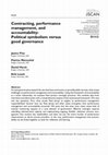 Research paper thumbnail of Contracting, performance management, and accountability