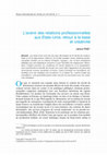 Research paper thumbnail of L'avenir des relations professionnelles aux Etats-Unis: retour à la base et créativité