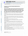 Research paper thumbnail of Frequency of untreated hypogammaglobulinemia in bronchiectasis