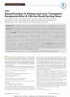 Research paper thumbnail of Renal Function in Kidney and Liver Transplant Recipients After A 130-km Road Cycling Race