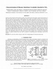 Research paper thumbnail of Characterization of siloxane adsorbates covalently attached to TiO 2