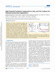 Research paper thumbnail of High-Potential Porphyrins Supported on SnO2 and TiO2 Surfaces for Photoelectrochemical Applications