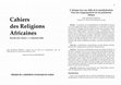 Research paper thumbnail of L’Afrique face aux défis de la mondialisation. Pour une réappropriation de son patrimoine éthique