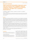 Research paper thumbnail of Study to determine the durability of glycaemic control with early treatment with a vildagliptin-metformin combination regimen vs. standard-of-care metformin monotherapy-the VERIFY trial: a randomized double-blind trial