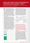 Research paper thumbnail of Tasks and Their Place in Mathematics Teaching and Learning--Part 1