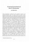 Research paper thumbnail of The Internal-External Divide and Husserl's Phenomenology