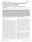 Research paper thumbnail of Analysis of the Chloroplast Protein Kinase Stt7 during State Transitions