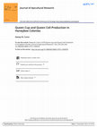 Research paper thumbnail of Queen Cup and Queen Cell Production in Honeybee Colonies