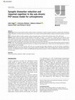 Research paper thumbnail of Synaptic biomarker reduction and impaired cognition in the sub-chronic PCP mouse model for schizophrenia