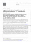 Research paper thumbnail of Impaired limbic cortico-striatal structure and sustained visual attention in a rodent model of schizophrenia