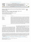 Research paper thumbnail of Analysis of Solid residue and Flue Gas from Thermal Plasma Treatment of Petroleum Sludge