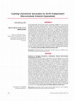 Research paper thumbnail of Cushing's syndrome secondary to ACTH-Independent macronodular adrenal hyperplasia