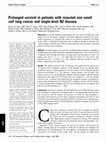 Research paper thumbnail of Prolonged survival in patients with resected non–small cell lung cancer and single-level N2 disease