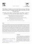 Research paper thumbnail of The influence of gender on survival and tumor recurrence following adjuvant therapy of completely resected stages II and IIIa non-small cell lung cancer