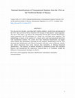 Research paper thumbnail of National Identifications of Transnational Students from the USA on the Northwest Border of Mexico