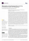 Research paper thumbnail of Aging Studies on Food Packaging Films Containing β-Cyclodextrin-Grafted TiO2 Nanoparticles