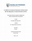 Research paper thumbnail of Los delitos de corrupción de funcionarios colusión artículo 384° del código penal y el estado de derecho en el Perú