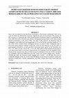 Research paper thumbnail of Pemetaan Daerah Rawan Kerusakan Akibat Gempa Bumi DI Wilayah Kota Palu Tahun 2000-2018 Berdasarkan Nilai Percepatan Tanah Maksimum