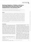 Research paper thumbnail of Nutritional Repletion of Children with Severe Acute Malnutrition Does Not Affect VLDL Apolipoprotein B-100 Synthesis Rate