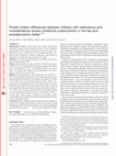 Research paper thumbnail of Protein kinetic differences between children with edematous and nonedematous severe childhood undernutrition in the fed and postabsorptive states