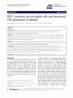 Research paper thumbnail of GLP-1 secretion by microglial cells and decreased CNS expression in obesity