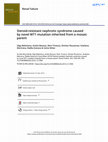 Research paper thumbnail of Steroid-resistant nephrotic syndrome caused by novel WT1 mutation inherited from a mosaic parent