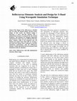 Research paper thumbnail of Reflectarray Elements Analysis and Design for X-Band Using Waveguide Simulation Technique