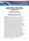 Research paper thumbnail of Challenges of educational research from a decolonial perspective