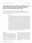 Research paper thumbnail of Sequential exhaustive extraction of a Mollisol soil, and characterizations of humic components, including humin, by solid and solution state NMR