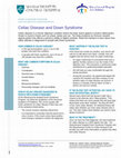 Research paper thumbnail of Celiac disease and Down syndrome