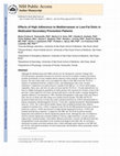 Research paper thumbnail of Effects of High Adherence to Mediterranean or Low-Fat Diets in Medicated Secondary Prevention Patients