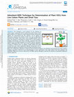 Research paper thumbnail of Adsorbent-SERS Technique for Determination of Plant VOCs from Live Cotton Plants and Dried Teas