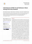 Research paper thumbnail of Link between COVID-19 and Substance Abuse among University Students