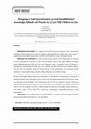 Research paper thumbnail of Designing a Valid Questionnaire on Oral Health Related Knowledge, Attitude and Practice in 12-year Old Children in Iran