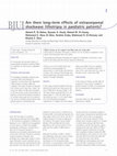 Research paper thumbnail of Are there long-term effects of extracorporeal shockwave lithotripsy in paediatric patients?