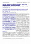 Research paper thumbnail of Circular dystrophin RNAs consisting of exons that were skipped by alternative splicing