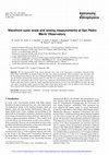 Research paper thumbnail of Wavefront outer scale and seeing measurements at San Pedro M�rtir Observatory