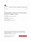 Research paper thumbnail of Revealing Shifts and Diversity in Understandings of Self Access Language Learning