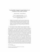 Research paper thumbnail of Constructibility of Signal-Crossing Solutions In Von Neumann 29-State Cellular Automata